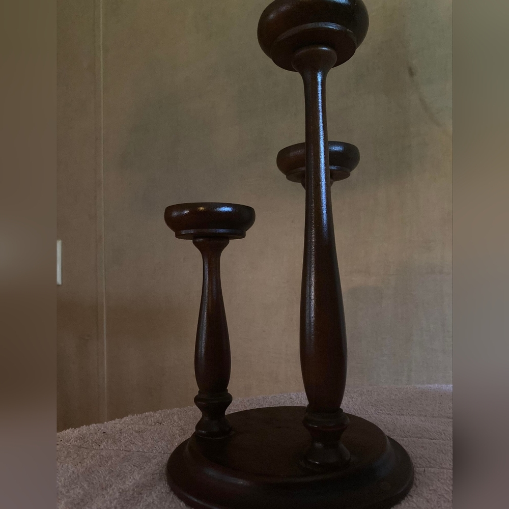 Wooden Candle Holder